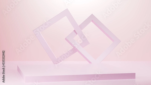 Obraz Background to display products, pink.