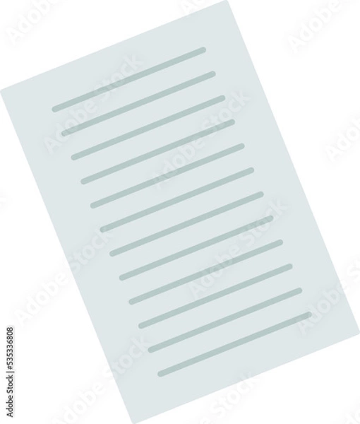 Obraz Flat notebook sheet icon. Vector illustration