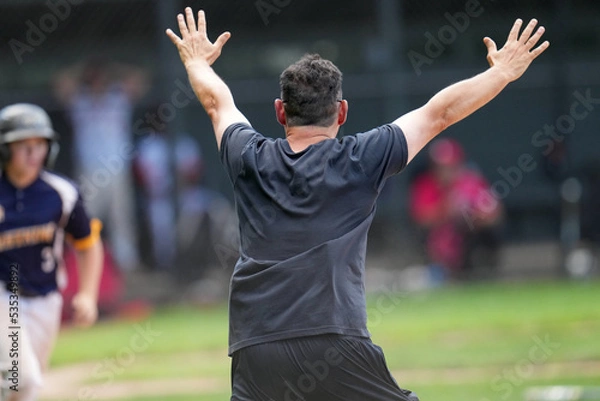 Obraz Baseball Coach Celebrates!
