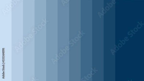 Fototapeta Vector Illustration of color gradient from light blue to dark blue vector. light blue to dark blue color palette vector illustration. Vertical Stripes Background.