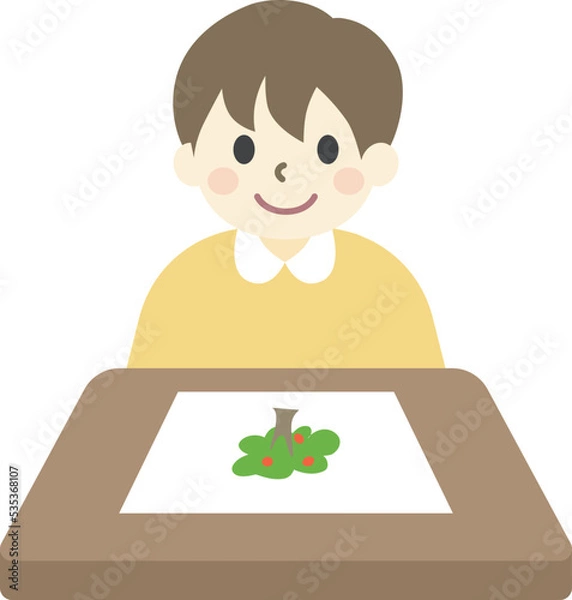 Fototapeta 子供　バウムテスト