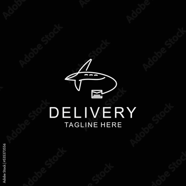 Obraz Delivery logo design icon tamplate