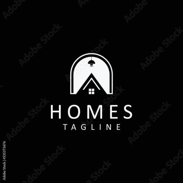 Obraz Homes logo design icon tamplate