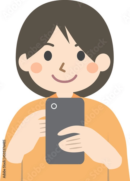 Fototapeta 介護士　スマートフォン