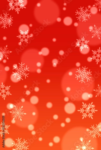 Fototapeta 背景素材_イルミネーション_雪の結晶