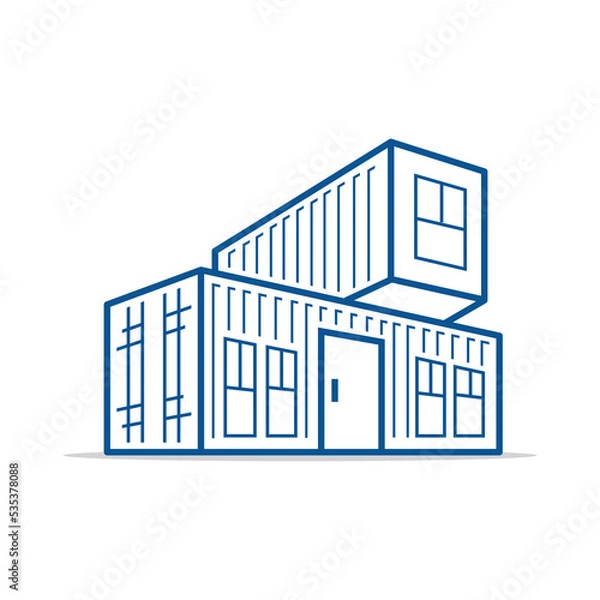 Obraz Container logo design. Logo abstract container