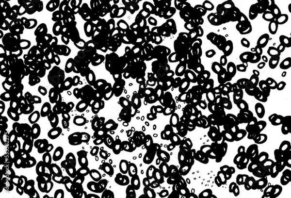 Fototapeta Black and white vector cover with spots.