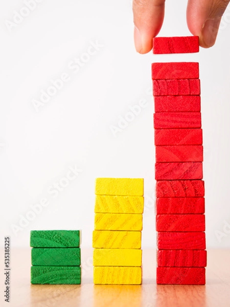 Fototapeta add on three step risk tower