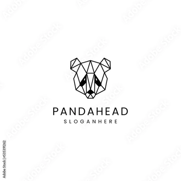 Obraz Panda logo design icon tamplate