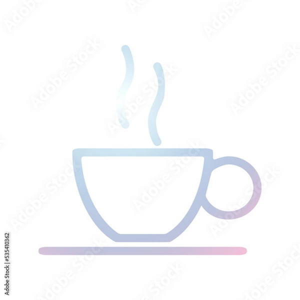 Fototapeta Cafe icon 3D design