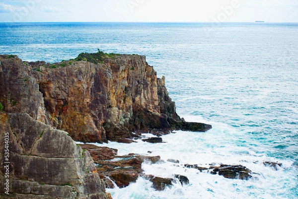 Fototapeta 断崖絶壁の海岸