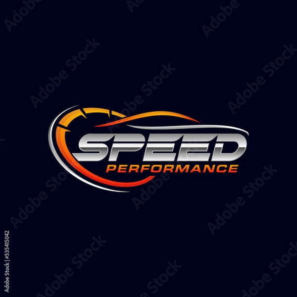 Obraz Fast and speed logo template vector image