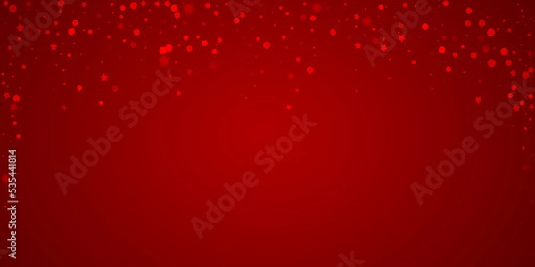 Fototapeta Falling snowflakes christmas background. Subtle