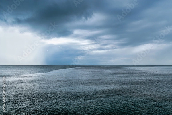 Obraz storm clouds over the sea
