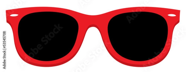 Obraz Czerwone okulary przeciwsłoneczne