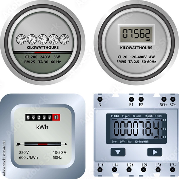Obraz miernik elektryczny
