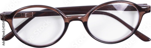 Obraz glasses on white background