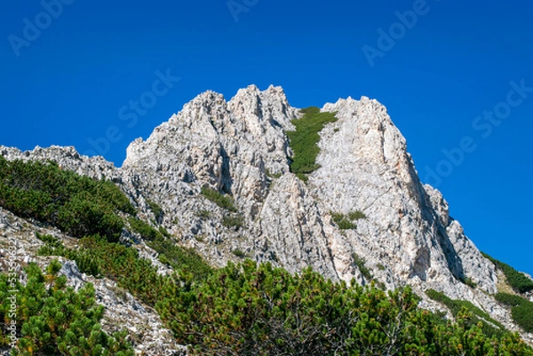 Obraz Vihren peak and Koncheto, Pirin, Bulgaria