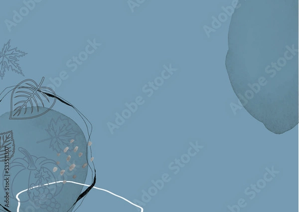 Obraz Herbst Hintergrund blau