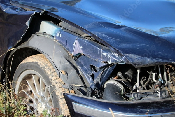 Obraz voiture accidentée : sinistre automobile