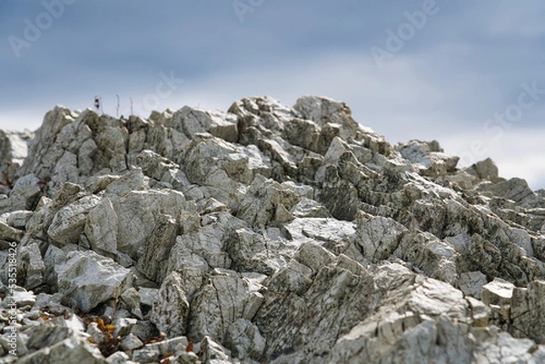 Obraz 唐松岳の岩場