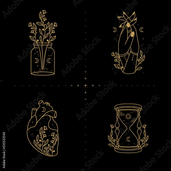 Fototapeta Magic and celestial illustration