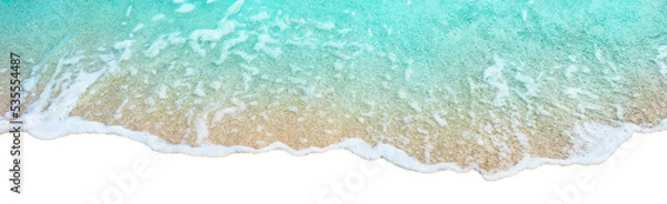 Fototapeta Ocean wave isolated for your design. Png with transparent background