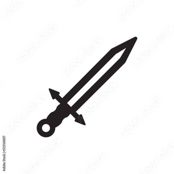 Fototapeta Sword Icon Vector Illustration Design