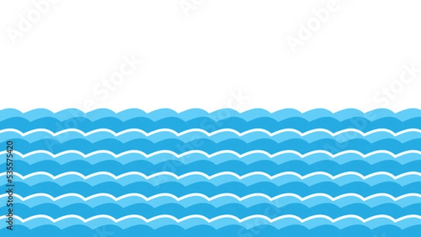 Obraz water wave light blue pattern for background