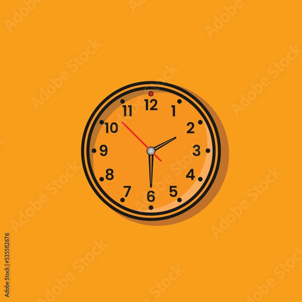 Obraz Clock Illustration Vector Art Template