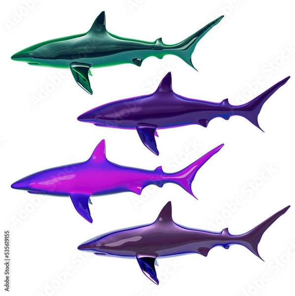 Obraz Materials Sharks