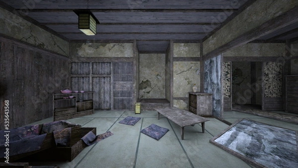 Obraz 廃墟日本家屋