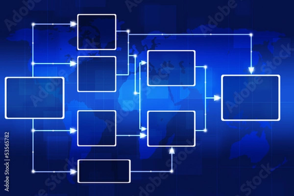 Fototapeta Flow Chart