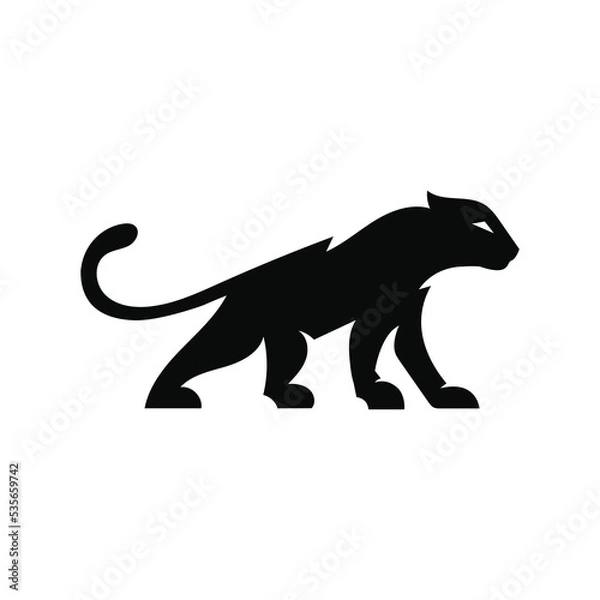 Obraz Jaguar logo design. Jaguar icon design