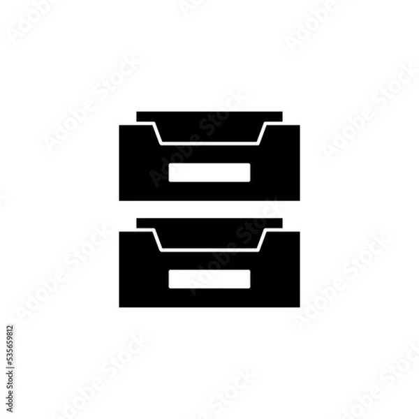 Fototapeta Archive folders icon vector for web and mobile app. Document vector icon. Archive storage icon.