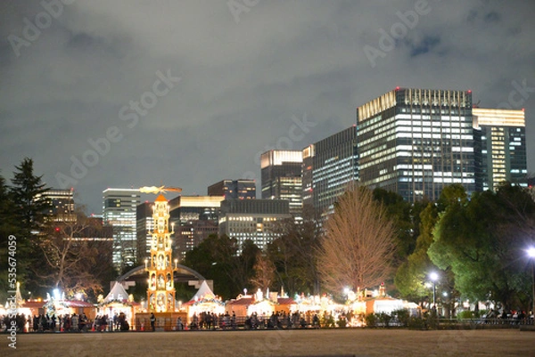 Fototapeta 東京クリスマスマーケット2021　日比谷公園