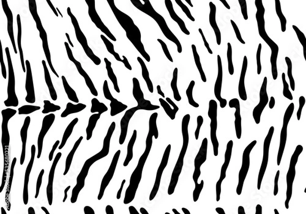 Fototapeta Vector black leopard print pattern animal seamless. Leopard skin abstract for printing, cutting, and crafts Ideal for mugs, stickers, stencils, web, cover. wall stickers, home decorate and more.