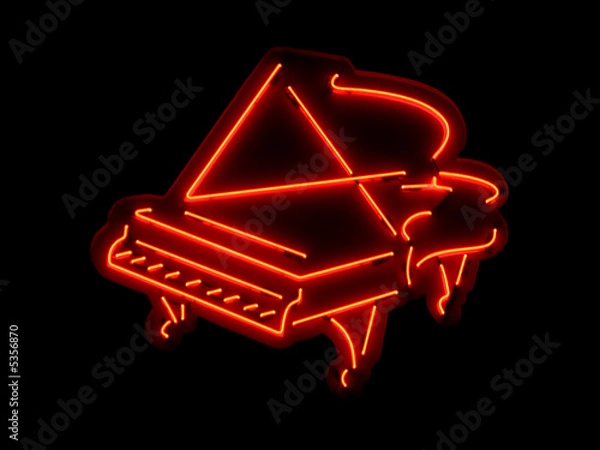 Fototapeta rotes Klavier