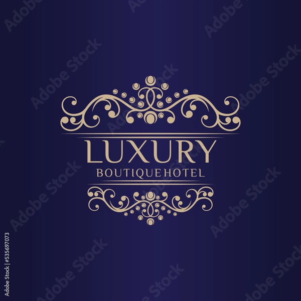 Fototapeta Luxury logo design vector template 