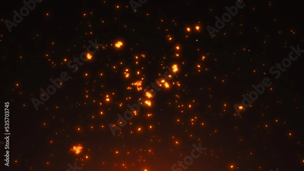 Obraz パーティクル　火花　火の粉　宇宙　発光