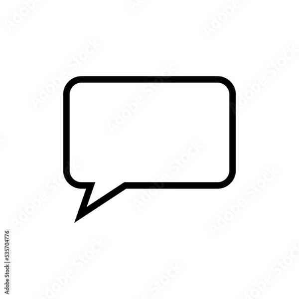 Obraz Speech bubble line trendy