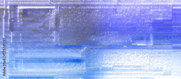 Obraz Abstract iridescent glitch art texture background image.