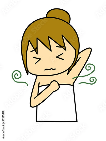 Obraz わきが　悩む