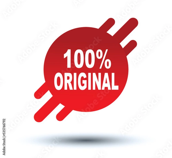 Fototapeta Vector Illustration 100 percent  Original. Red vector design with white background.