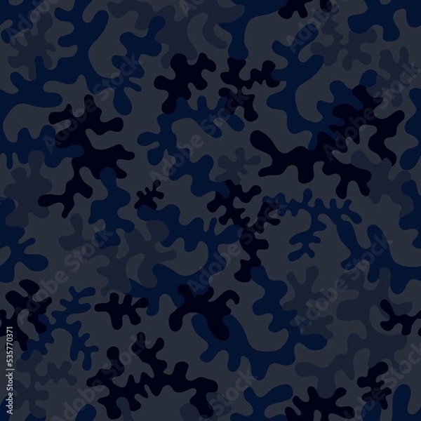 Fototapeta Seamless camouflage pattern - vector illustration