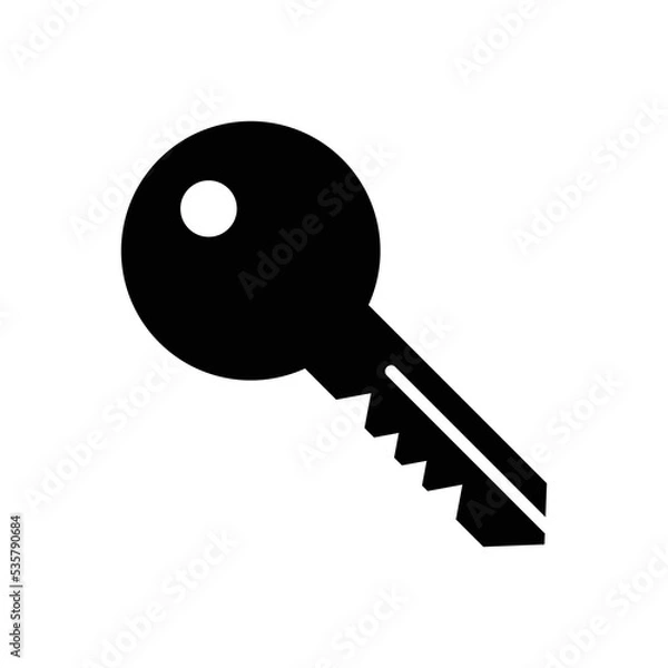 Obraz key icon vector design template in white background