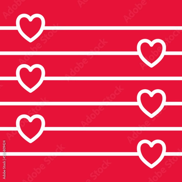 Obraz valentine hearts background