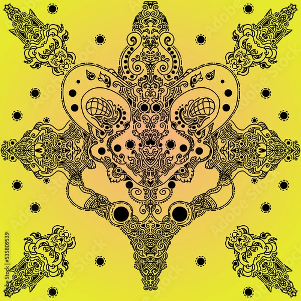 Obraz abstract background with ornament