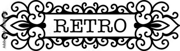 Obraz Retro Logo