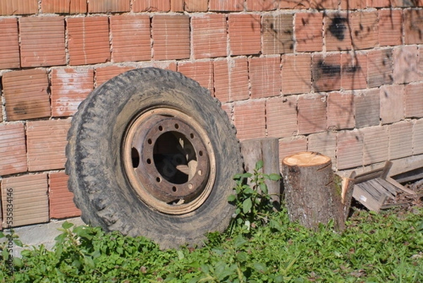 Fototapeta old wheel